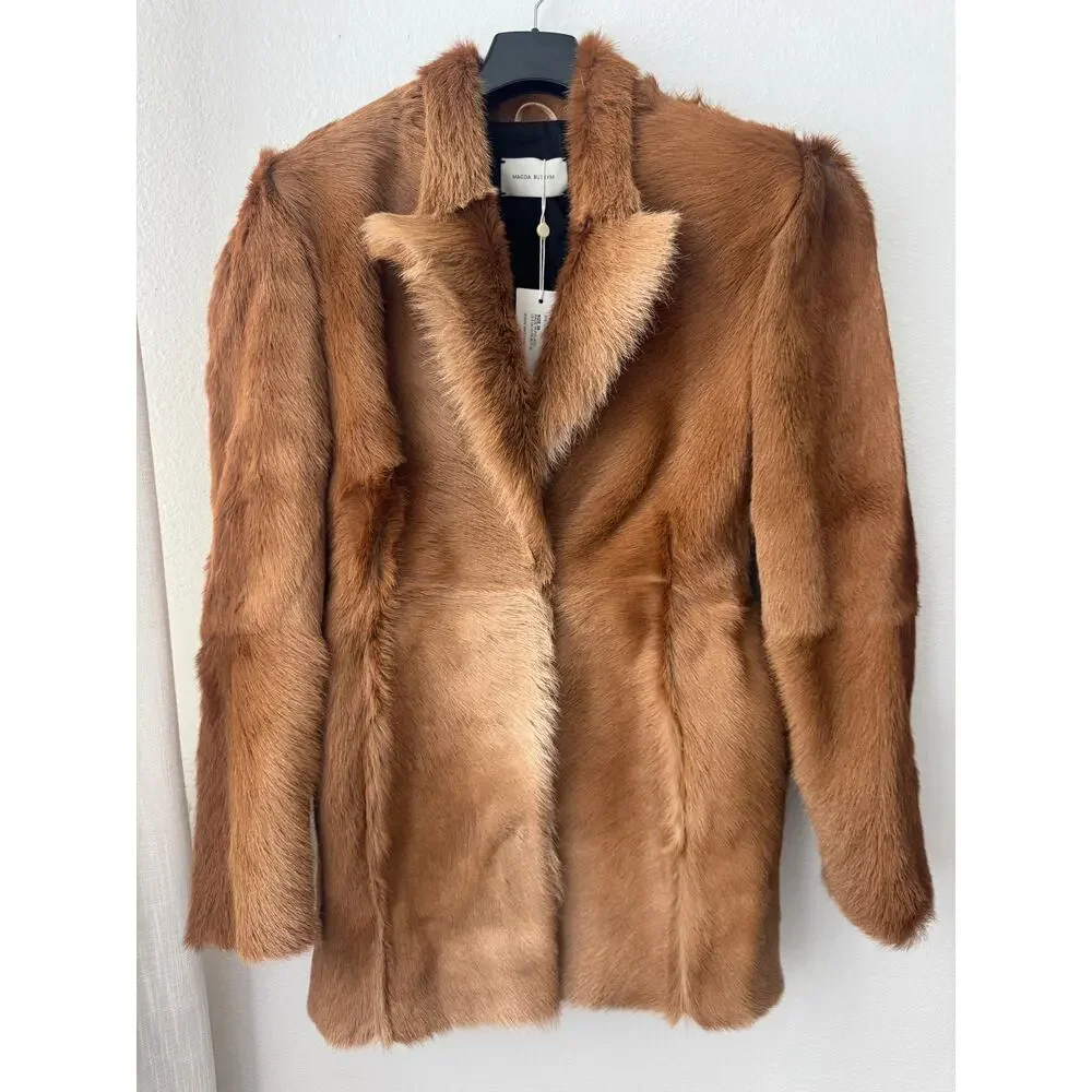 Magda Butrym Hourglass Fur-effect Blazer